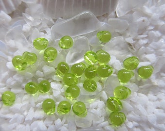 Miyuki Drop Beads - 3.4 mm -  Transparent Chartreuse  - Select 10, 20 or 30 grams