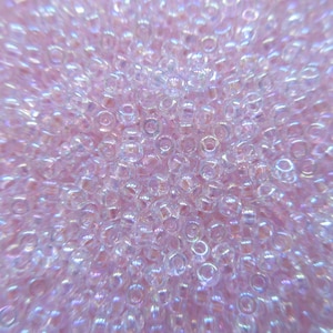 Miyuki Seed Bead - Pale Pink AB - 11/0 - Select 10, 15 or 30 grams