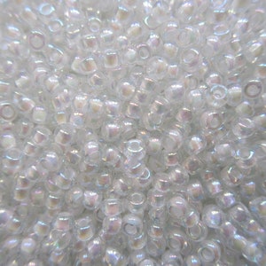 6MM/8MM AB Milky White Acrylic Beads Iridescent Beads