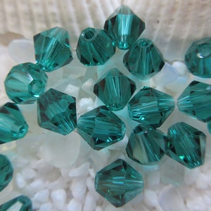 Bicones Imitation 5328 - Grade AAA - Teal - 50 pcs - Select 3mm or 6mm