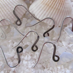 Stainless Steel 316 Surgical Grade Earring Hooks - 22x12mm - Select 12, 24, 36 or48 pcs