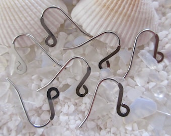 Stainless Steel 316 Surgical Grade Earring Hooks - 22x12mm - Select 12, 24, 36 or48 pcs
