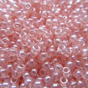 Miyuki Seed Beads - Shell Pink Luster - Size 8/0 - 10, 15 or 30 grams