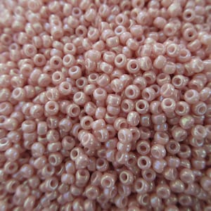 Miyuki Seed Beads - Opaque Tea Rose Luster - Size 11/0 - Select 10, 15 or 30 grams