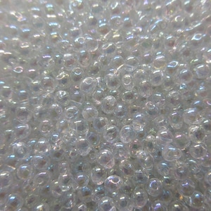 Miyuki Drop Beads - 3.4 mm - Crystal AB - Select 10, 20 or 30 grams