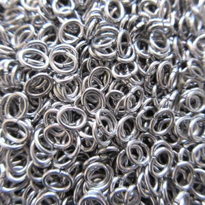 Stainless Steel Oval Jump Rings - 5x4mm - 20ga - Select 100, 200 or 500 pcs