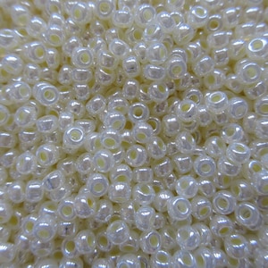 Miyuki Seed Bead - Butter Cream Ceylon - 8/0 - Select 10, 15 or 30 grams