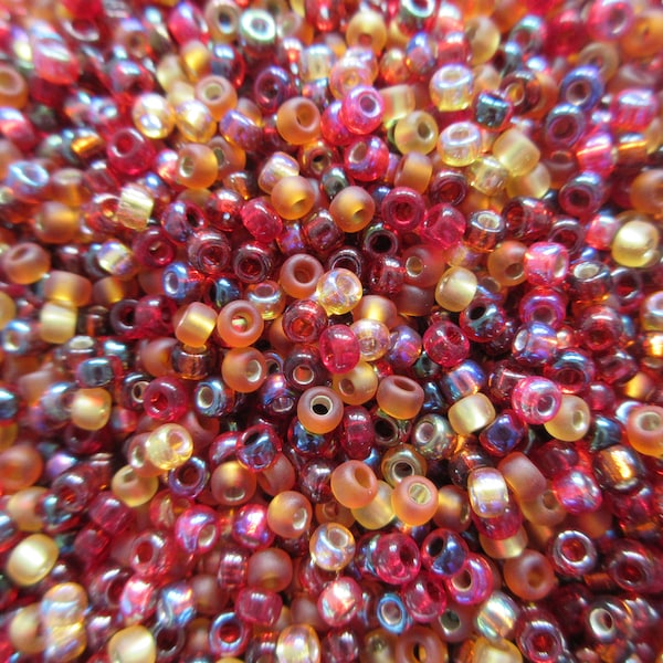 Miyuki Seed Beads - Cranberry Harvest - Size 8/0 - Select 10, 20 or 30 grams