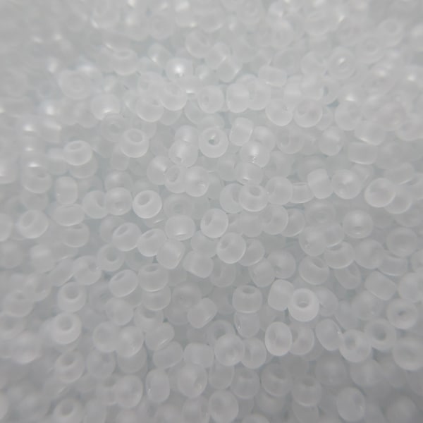 Miyuki Seed Beads - Matte Crystal - Size 11/0 - Select 10, 20 or 30 grams