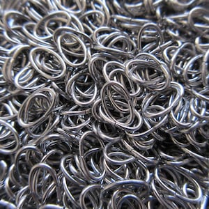 Stainless Steel Oval Jump Rings - 8x5mm - 20ga - Select 100 or 200pcs