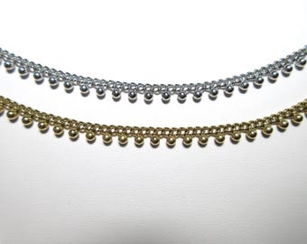 SPECIAL SUMMER ANKLET purchase - Ball Drop 8 1/2” w/2” extender. Choice of Steel or Gold Color