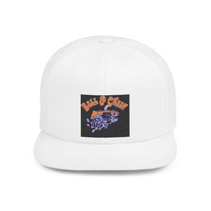 Flat Bill Snapback Cap with Fun Design - Trendy Hat for Casual Wear, Street Style, Gifts for Him/Her, Festivals, Everyday Use