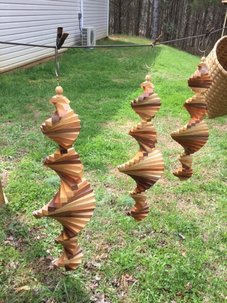 26 Hard Wood Wind Spinner Etsy