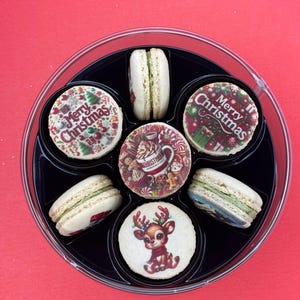 New Year Macaron Gift Box – 7 Handmade Holiday Desserts