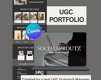 Editable UGC Portfolio Template | Canva Media Kit