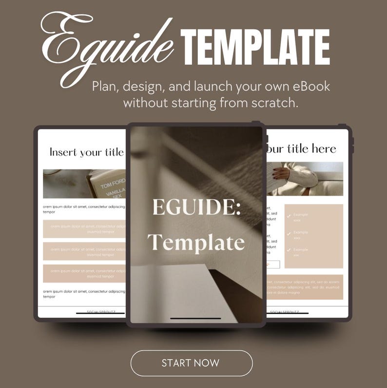Editable Eguide Template for Canva | Aesthetic Eguide Template ...