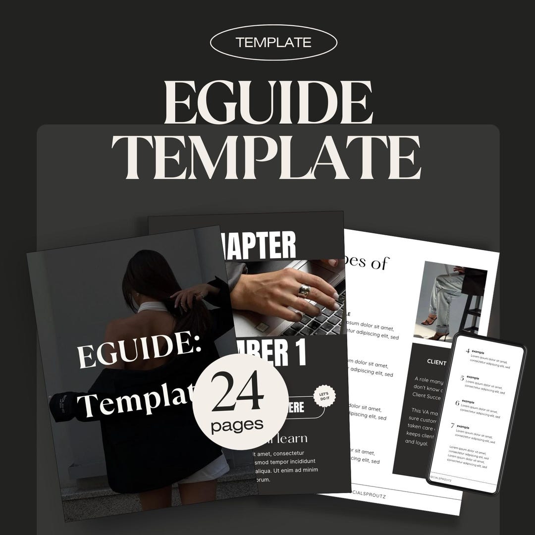 Editable Ebook Template for Canva: Coaching Workbook & Eguide (digital ...