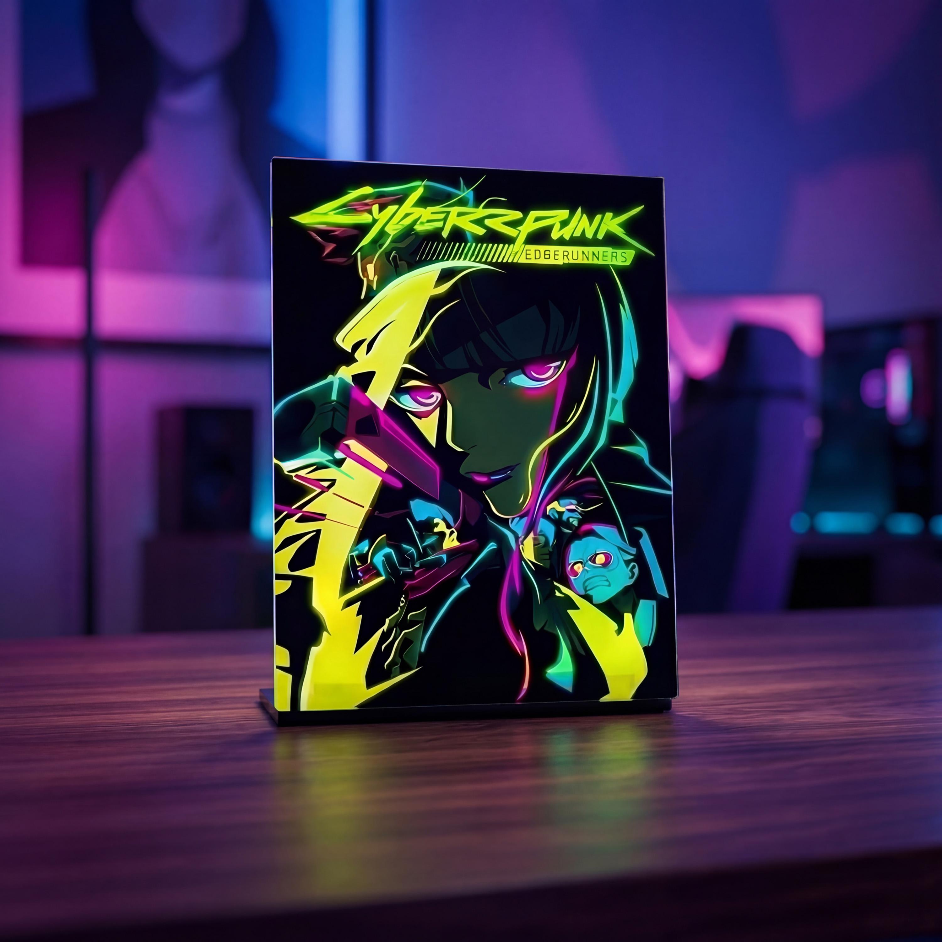 Cyberpunk Edgerunners Neon Lamp | Light-up Anime Decor Setup
