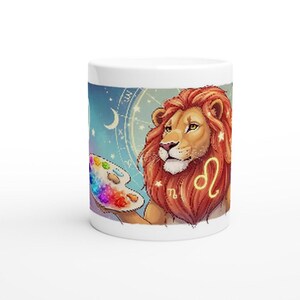 Ceramic lion cup /Mug Lions ceramic