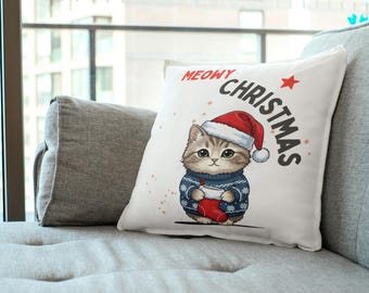 Whimsical Christmas decorative pillows for cozy holidays