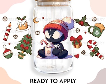 Vinilo adhesivo UV 010 UVDTF para vasos / Listo para aplicar / Alta calidad / Impreso internamente / Fácil aplicación / Transferencia para vasos / Se adapta a vasos de 16 oz