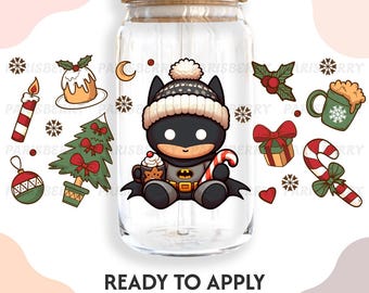 Vinilo adhesivo UV 002 UVDTF para vasos / Listo para aplicar / Alta calidad / Impreso internamente / Fácil aplicación / Transferencia para vasos / Se adapta a vasos de 16 oz