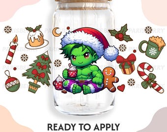 Vinilo adhesivo UV 006 UVDTF para vasos / Listo para aplicar / Alta calidad / Impreso internamente / Fácil aplicación / Transferencia para vasos / Se adapta a vasos de 16 oz