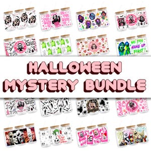 Halloween Mystery 16oz UVDTF Cup Wraps Bundle