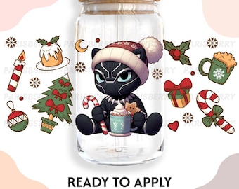 Vinilo adhesivo UV 003 UVDTF para vasos / Listo para aplicar / Alta calidad / Impreso internamente / Fácil aplicación / Transferencia para vasos / Se adapta a vasos de 16 oz