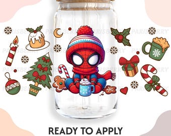 Vinilo adhesivo UV 008 UVDTF para vasos / Listo para aplicar / Alta calidad / Impreso internamente / Fácil aplicación / Transferencia para vasos / Se adapta a vasos de 16 oz