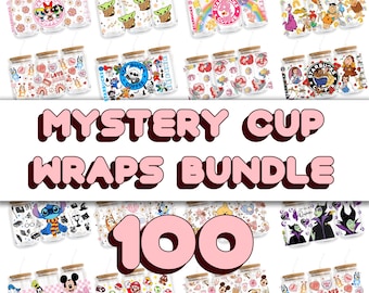 100 Mystery 16oz UVDTF Cup Wraps Bundle