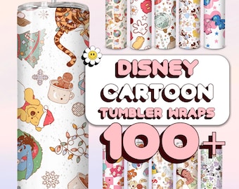 100 Dxsney, Mystery, 20oz, Tumbler, Sublimation, Wraps, Bundle