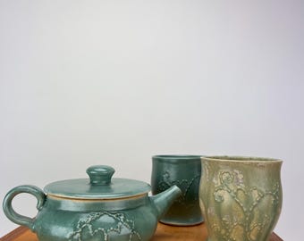 Juego de té personalizado hecho a mano