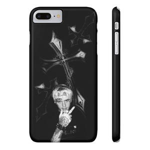 Des coques de portable minces gothiques inspirées de Lil Peep avec un design avant-gardiste, des accessoires de portable tendance, des coques de portable tendance.