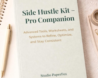 Kit de trabajo extracurricular: guía profesional / Cuaderno de planificación avanzada para un crecimiento sostenible / Imprimible y digital