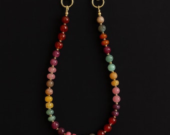 BEST SELLER | Handmade Beaded Phone Wristlet | Custom Phone Charm | Rainbow Accessory
