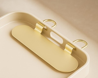 Stainless Steel Phone Charm Connector: Silver or Gold Double Ring Attachment. Other sizes also available!