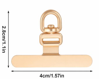 Stainless Steel Phone Charm Connector - Single Ring Swivel, 30 lb Tested