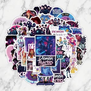 Kpop Demon Hunters Sticker, Kpop Demon Hunter Stickers – Mystery Cute K-Pop Sticker Set, Kpop Demon Hunter Fan Gifts, Demon Hunters