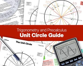 Unit Circle Study Guide: Poster and Notes - Etsy