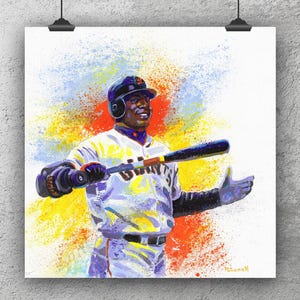 Barry Bonds Art Print: Paper or Canvas