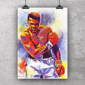 Impresión artística de Muhammad Ali: papel o lienzo