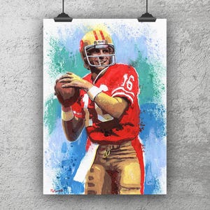 Joe Montana Art: Paper or Canvas