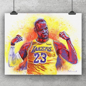 LeBron James Art Print: Paper or Canvas