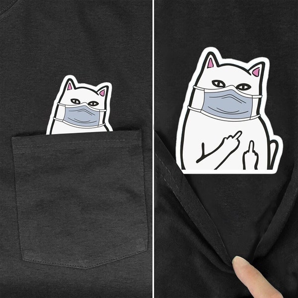 Cat Middle Finger Shirt for Her Etsy