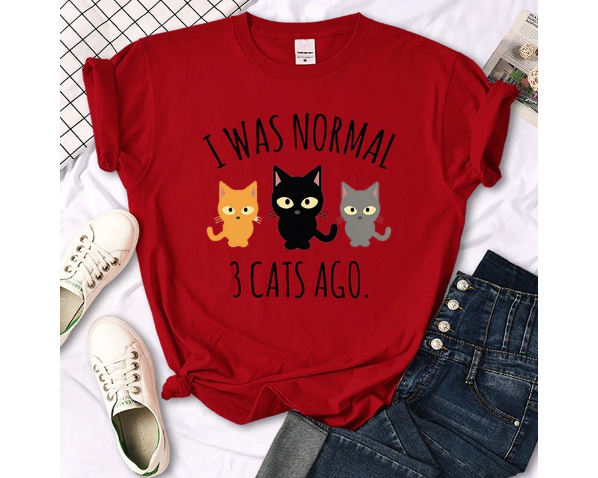 I was normal 3 top cats ago t shirt