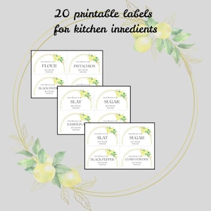 Minimalistische voorraadkastlabels: doe-het-zelf afdrukbare keukenorganisatie (direct downloaden, canva-sjabloon beschikbaar)