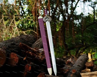 Forged Carbon Steel Viking Sword. Cosplay, Groomsmen gift, Gift for Husband, Replica Sword, Wedding Gift, Anniversary Gift.