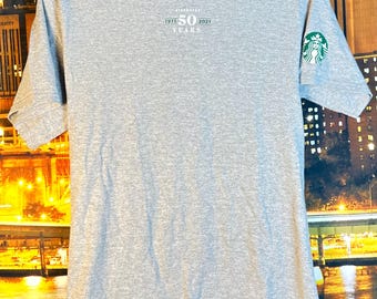 Camiseta Starbucks 1971/Camisetas vintage/Café Starbucks/Talla: Pequeña