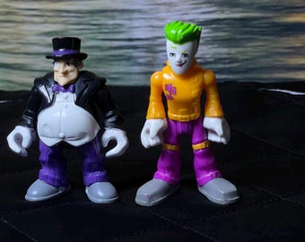 Penguin & Joker Imaginext Figures – DC Super Friends Villains – Collectible Toy Duo